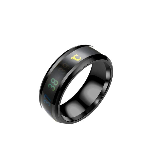 Buyincoins Waterproof Temperature  Smart Ring Changing Color Temperature