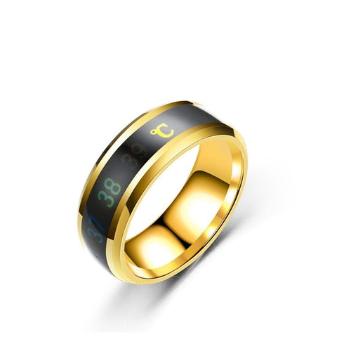 Buyincoins Waterproof Temperature  Smart Ring Changing Color Temperature